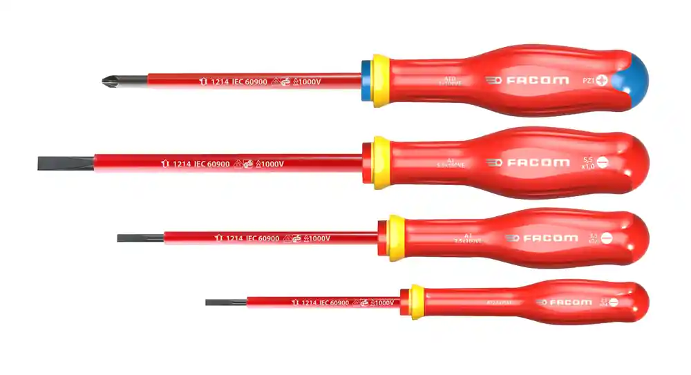 Satisfait Ou Remboursé Tournevis isolés 1000 V par 4 FACOM