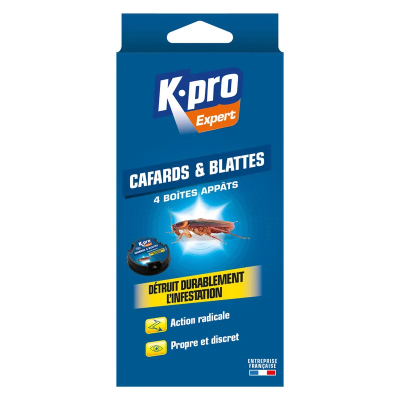 Haute Qualité Boites appâts cafards et blattes par 4 - K-PRO