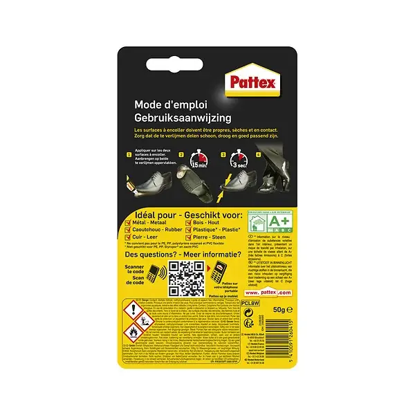 Prix Choc Colle Contact Liquide Blister 50g PATTEX