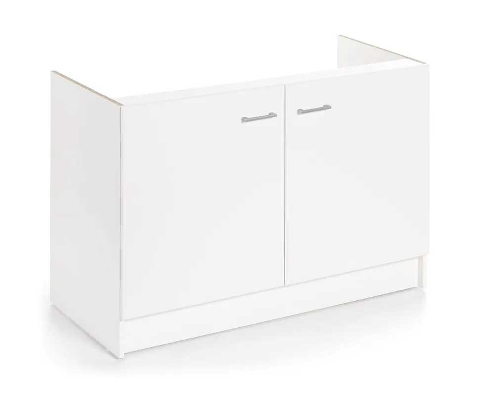 Meuble sous évier blanc Laura 2 portes L 120 x H 82 x P 56 cm OFITRES Nouvel Arrivage