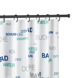 Tringle de douche télescopique 70 à 185 cm noire, diamètre 20 mm Paiement Sécurisé