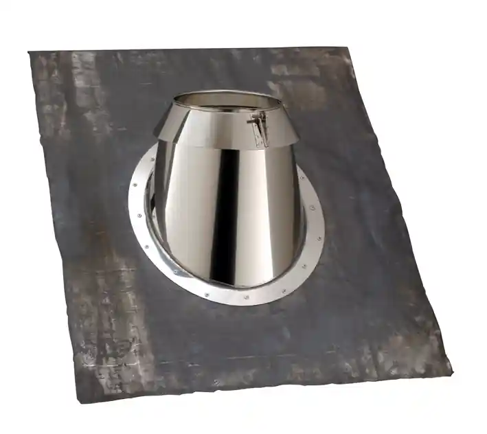 Solde Solin universel diamètre 130 mm pour pente de 15° à 30° noir POUJOULAT