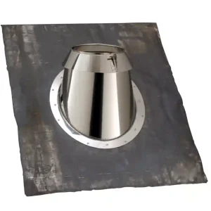 Solin universel diamètre 130 mm pour pente de 30° à 45° noir POUJOULAT Remise