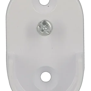 Offre Limitée Support mural pour barre de penderie métal diam 25 mm Finition blanc par 2 MOBOIS