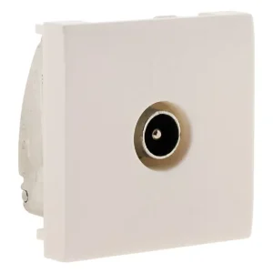 Prix Promo Prise TV Simplea - Blanc - Encastrable