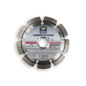 Disque diamant béton armé diamètre 125 mm SEA Dernier Modèle