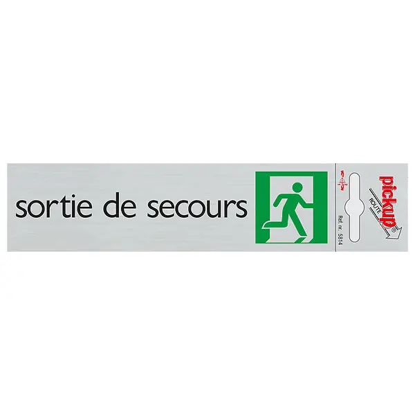 Route Alu 165x44mm Sortie de secours PICKUP Paiement Sécurisé
