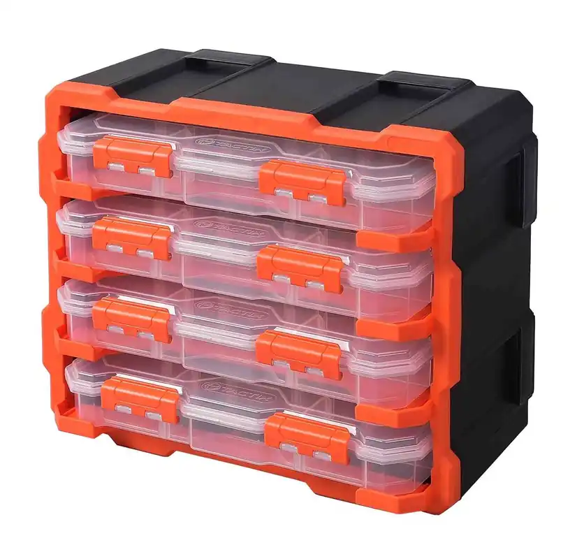 Casier de rangement avec 4 assorteurs de 13 compartiments TACTIX Prix Réduit