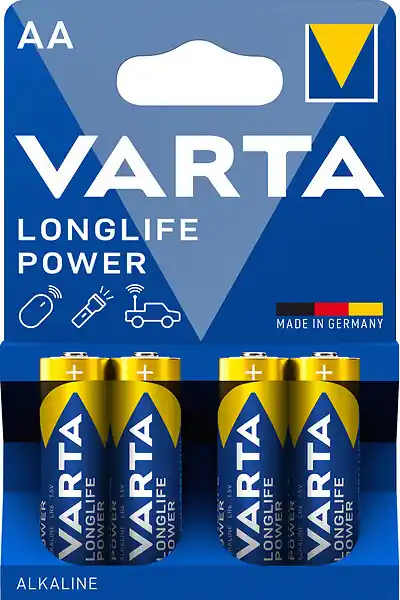 Acheter En Ligne Pile alcaline AA Longlife Power - 4 unités - 1,5 V VARTA