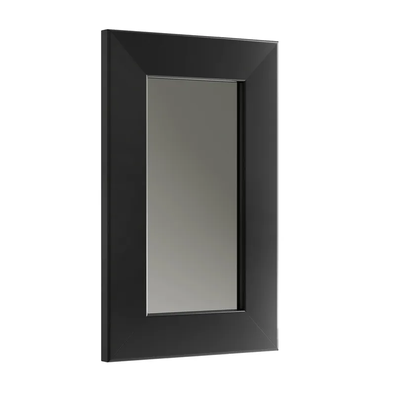 Dernière Chance Façade vitrée avec cadre en aluminium noir pour meuble haut de cuisine H 70 x L 40 OFITRES