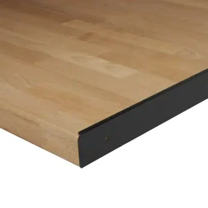 Usine Directe Profil de finition aluminium bord droit noir L 670 x H 38mm SPTD