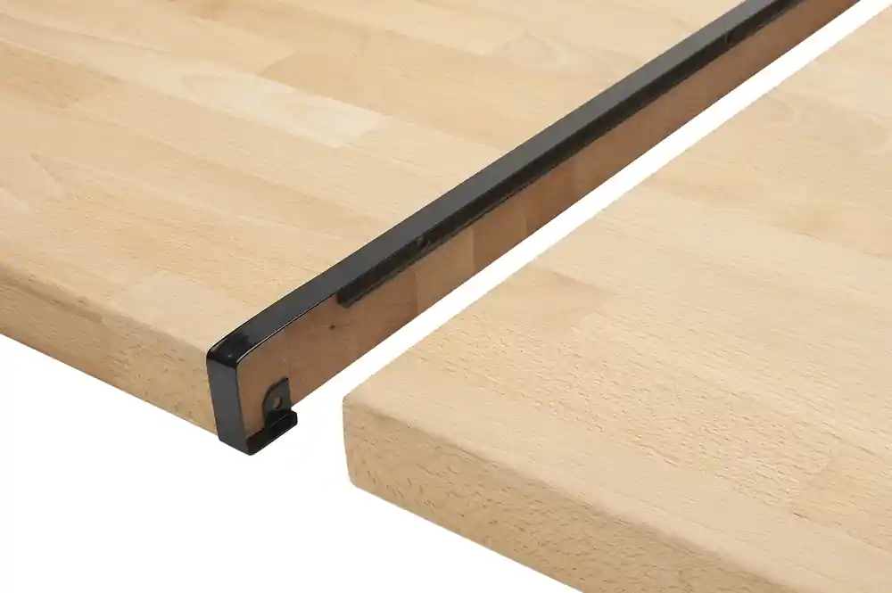 Offre Limitée Profil de jonction aluminium bord droit 38mm noir SPTD
