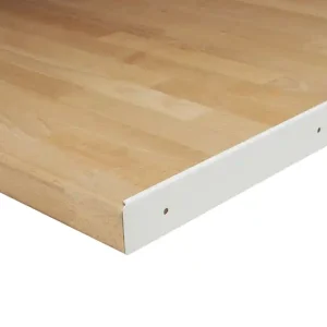 Populaire Profil de finition aluminium bord droit blanc L 670 x H 38mm SPTD