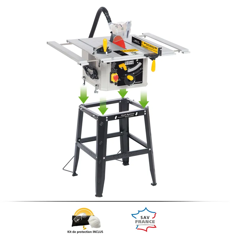 Scie circulaire sur table EnergySaw 254B3 1800 W - PEUGEOT Seulement Aujourd'hui