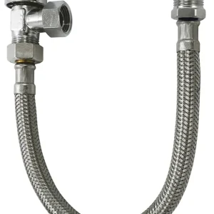 Robinet d‘arrêt de WC avec flexible sortie mâle 3/8 L 30 cm Achetez Aujourd'hui