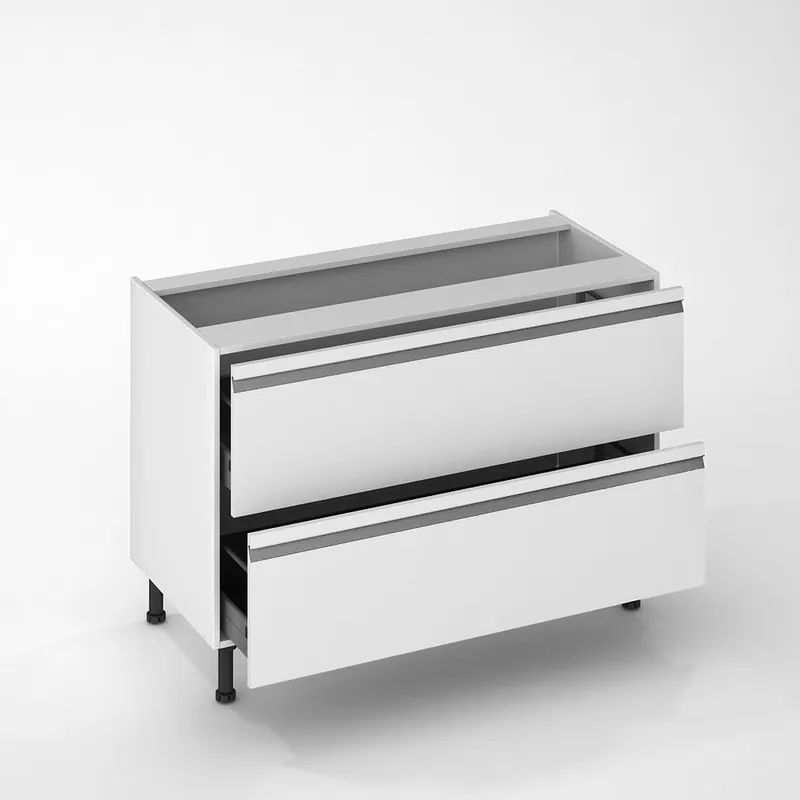 Façade pour meuble bas de cuisine Ibiza blanche 35 x 120 cm OFITRES Meilleur Choix