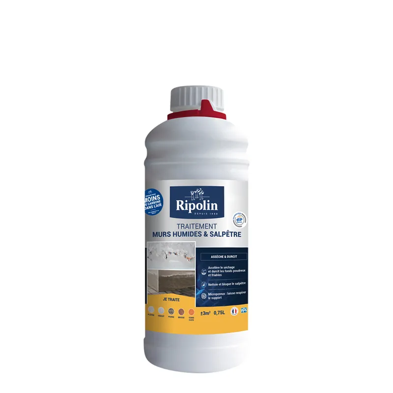 Traitement pour murs humides et salpêtre 750 ml by DIP ETANCH - RIPOLIN Réduction