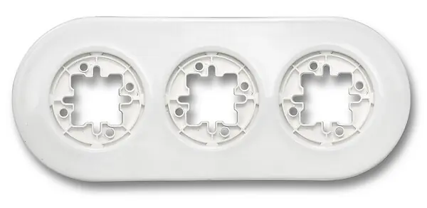 Offre Exclusive FONTINI Plaque 3 postes porcelaine blanche DO