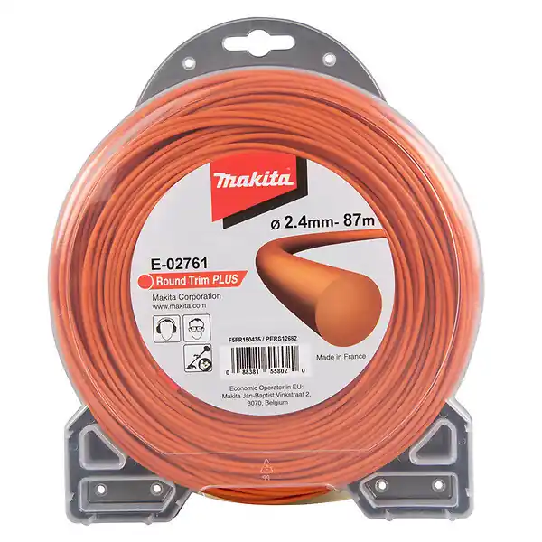 Fil de coupe Orange 2,4mm x 87m rond MAKITA E-02761 Nouvel Arrivage
