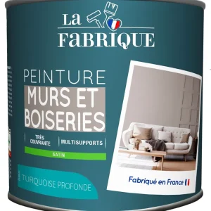Peinture mur et boiserie Turquoise satin 125 ml - LA FABRIQUE Commande En Gros