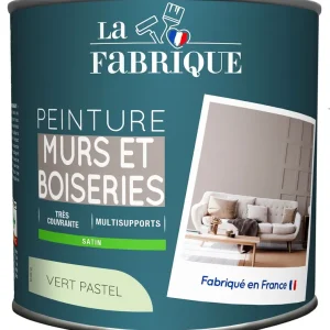Bon Marché Peinture mur et boiserie Vert Pastel satin 125 ml - LA FABRIQUE