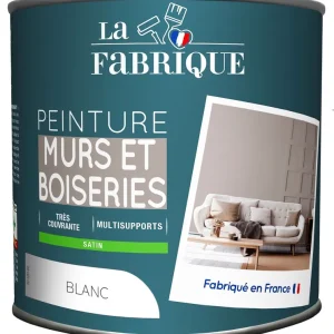 Réduction Peinture mur et boiserie Blanc satin 500 ml - LA FABRIQUE
