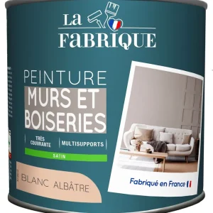 Peinture mur et boiserie Blanc Albâtre satin 500 ml - LA FABRIQUE Vente Flash