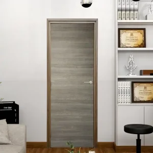 Dernier Modèle Bloc-porte fin de chantier postformé H.204 x 83 cm décor mélaminé ORME poussant gauche - SMIS