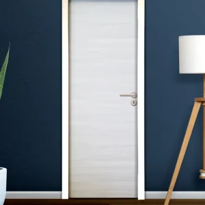Offre Du Jour Bloc-porte postformé H.204 x l.73 cm décor mélaminé IVOIRE poussant gauche - SMIS