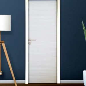 Paiement Sécurisé Bloc-porte postformé H.204 x l.83 cm décor mélaminé IVOIRE poussant droit - SMIS