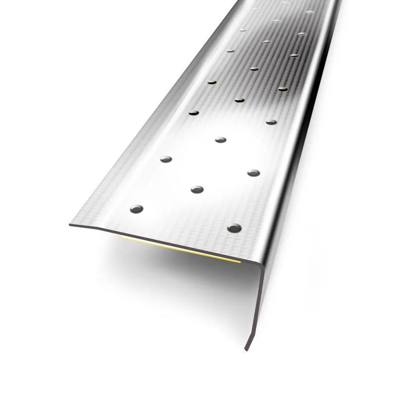 Nez de marche adhésif inox avec picots ép. 36mm long. 110 cm GERFLOR Expédition Rapide