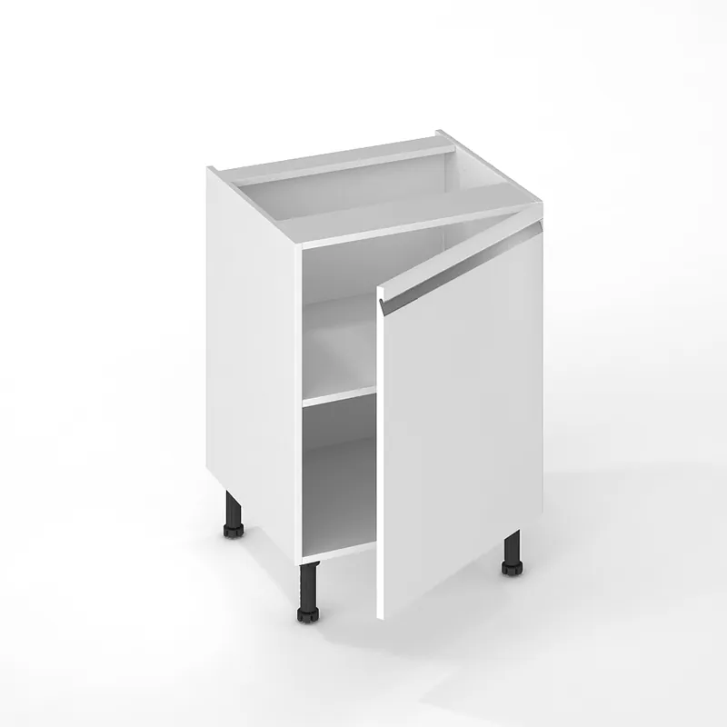 Promotion Porte pour meuble de cuisine Ibiza blanche 70 x 60 cm OFITRES