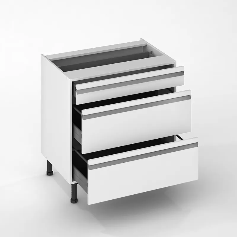 Façades tiroir pour meuble de cuisine Ibiza blanche 70 x 80 cm par 3 OFITRES Commander Maintenant