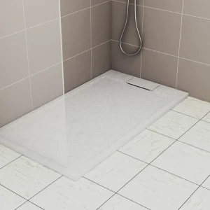 Satisfait Ou Remboursé Receveur de douche 90x160 cm résine blanc mat Island - OCEA