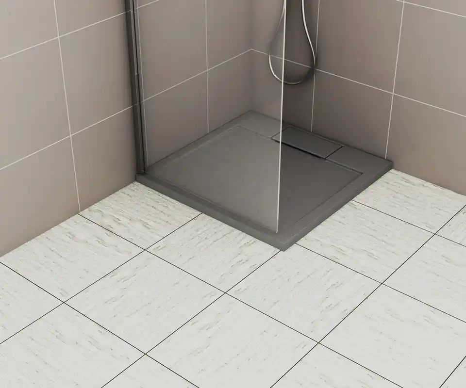 Prix Réduit Receveur de douche 80x80 cm résine gris mat Island - OCEA