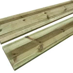 Réduction Lame de terrasse en bois pin - Marron - L.2400xl.147xEp.27mm Collections Atlante
