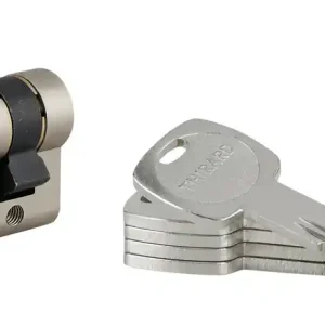 Demi-cylindre de serrure 30 x 10 mm Transit 1 haute sécurité nickelé 5 clés THIRARD Meilleure Vente