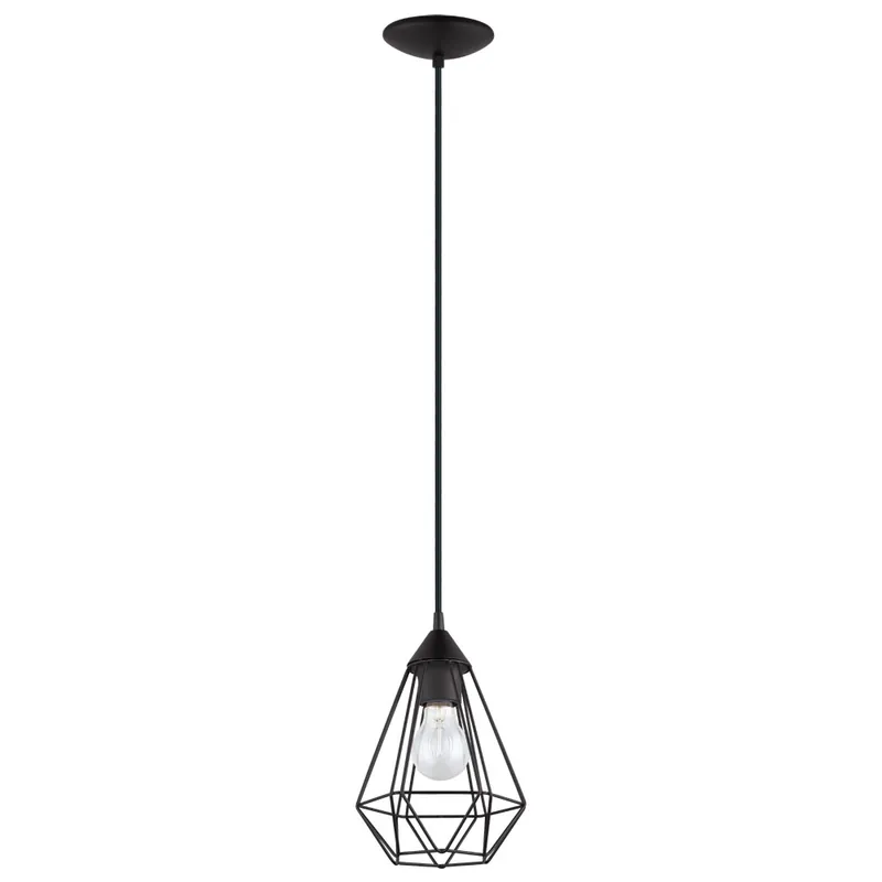 Suspension métal noir E27 60W Ø17,5 cm TARBES - EGLO Réduction