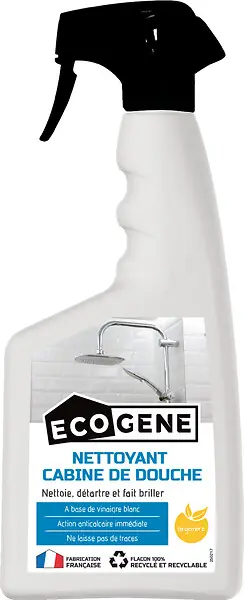Nettoyant cabine de douche pulvérisateur 500ml - Anticalcaire - Gingembre ECOGENE Bon Marché