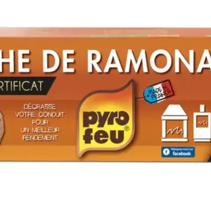 Bûche de ramonage avec certificat PYROFEU Achetez Aujourd'hui