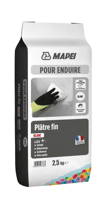 Plâtre fin blanc 2,5 kg MAPEI Jusqu'à Épuisement Des Stocks