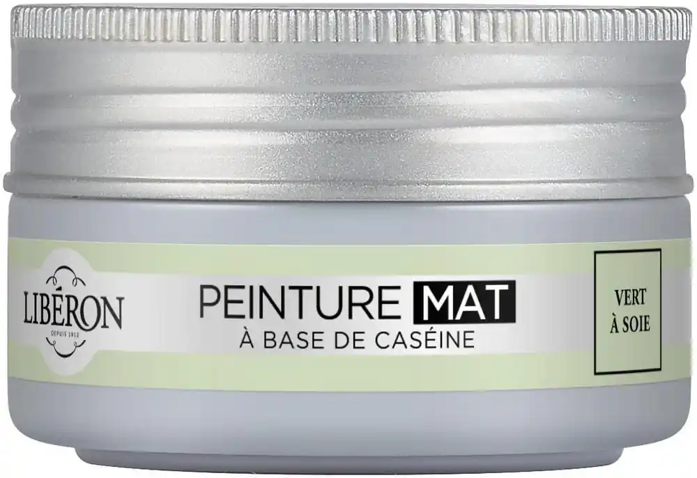 Pas Cher Peinture meuble bois à la caséine mat vert à soie 75 ml LIBERON