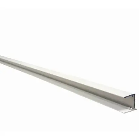 Profilé d‘obturation pour plaque polycarbonate alvéolaire 16 mm laqué blanc ou gris L 98 cm Blanc RAL 9010, ep.16 mm, L.98 cm MCCOVER Must-Have