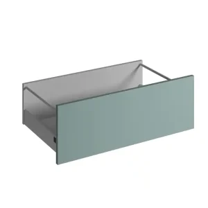 Façade tiroir pour meuble de cuisine Lotus vert d‘eau mat 27,6 x 80 cm OFITRES Prix Promo
