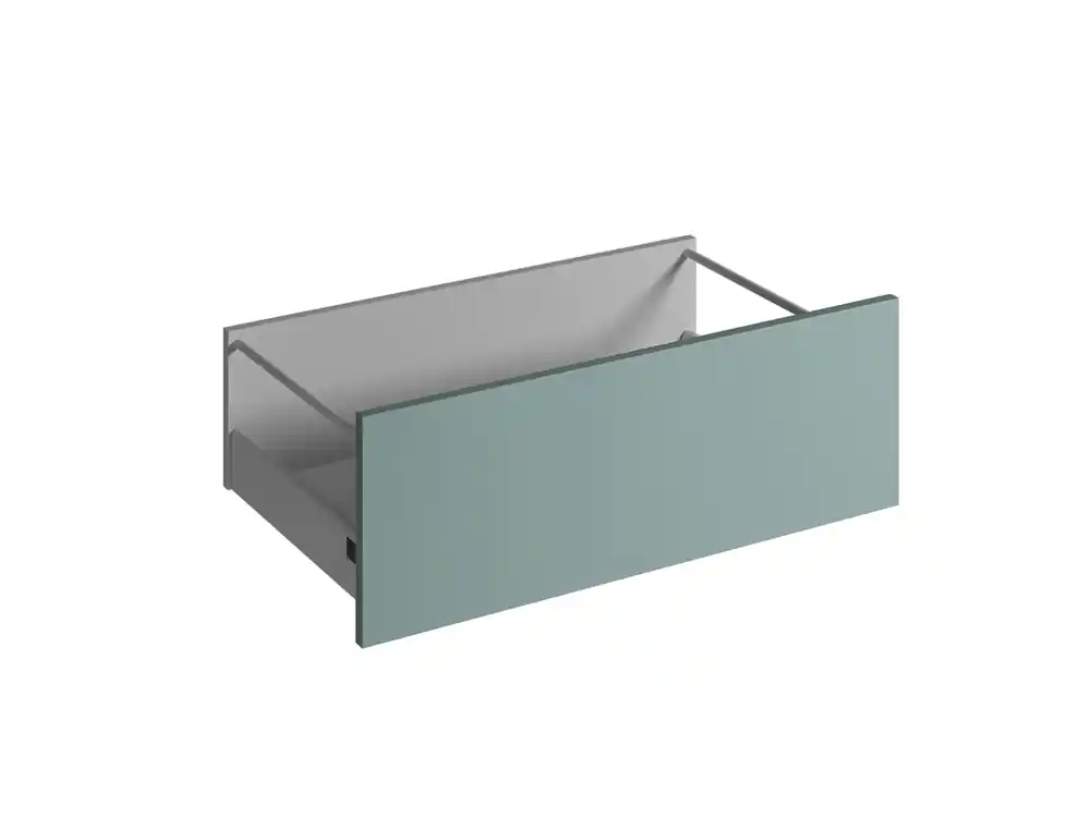 Façade tiroir pour meuble de cuisine Lotus vert d‘eau mat 27,6 x 80 cm OFITRES Prix Promo