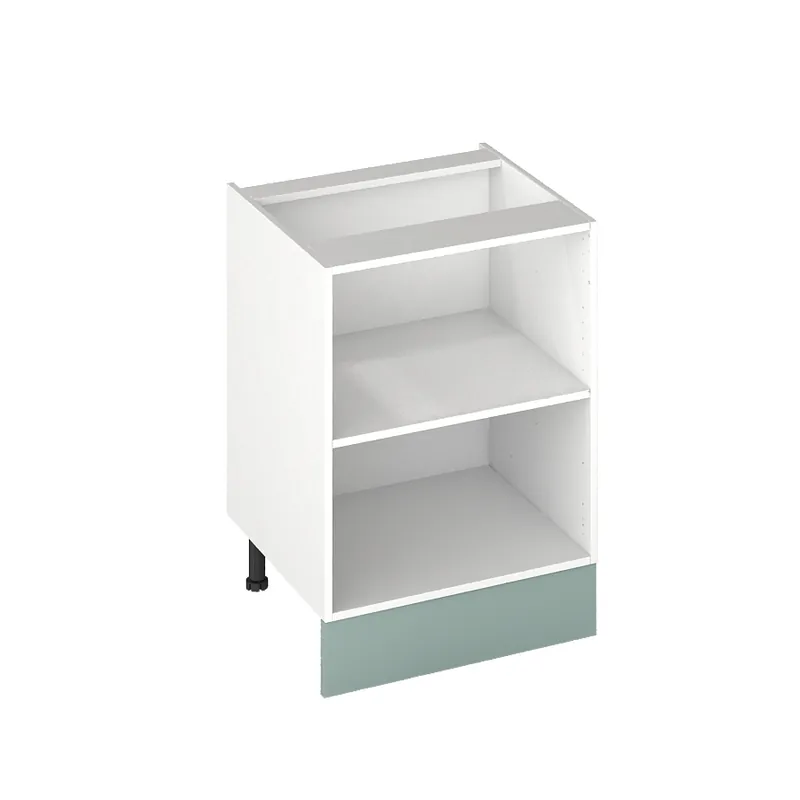 Jusqu'à Épuisement Des Stocks Plinthe pour meuble de cuisine Lotus vert d‘eau mat 244 x 14,6 cm OFITRES