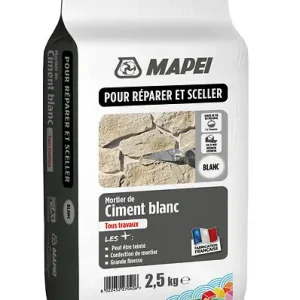 Bon Plan Ciment blanc tous travaux - Sac de 2,5kg MAPEI