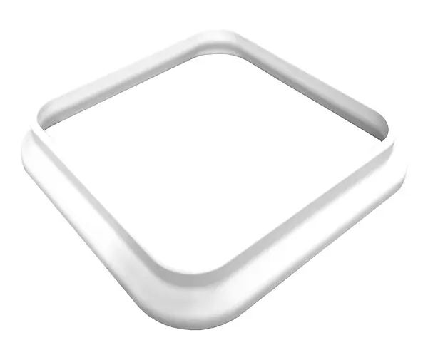 Cache platine PVC blanc pour poteau 80x80 mm - Lot de 5 MOREY Satisfait Ou Remboursé
