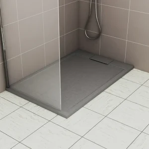Receveur de douche 90x140 cm résine gris mat Island - OCEA Livraison Express