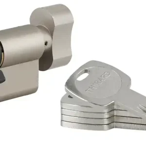 Cylindre de serrure à bouton 30 x 30 mm Transit 1 haute sécurité nickelé 5 clés THIRARD Prix Bas